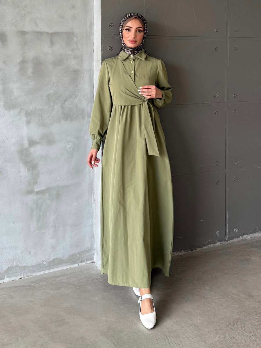 Alime Tericoton Elbise Mint