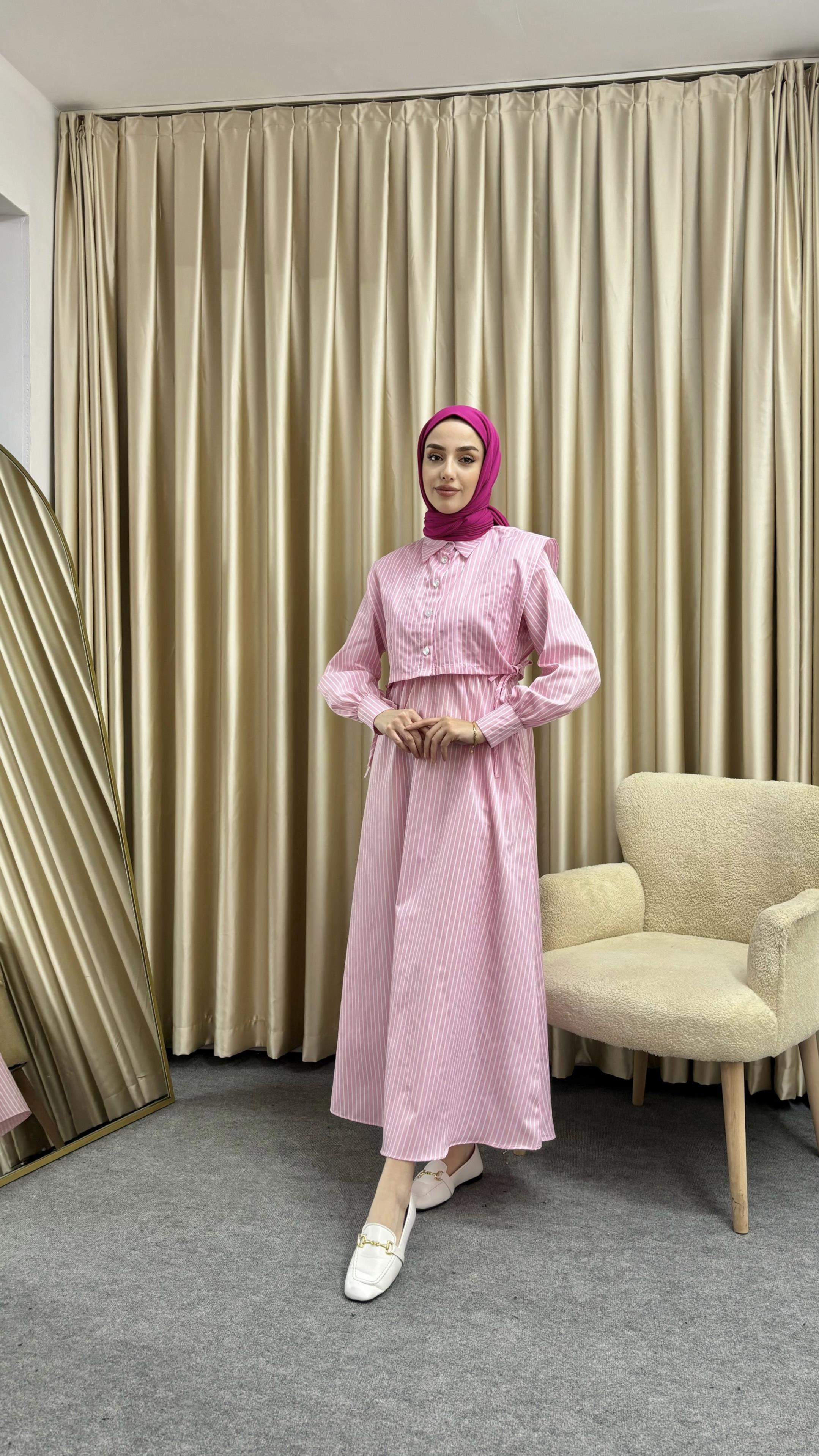 Çizgili BYMN Pembe