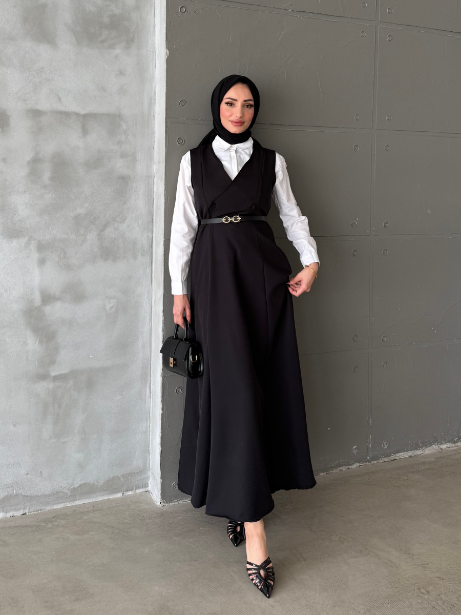 Hira Kemerli Jile Siyah