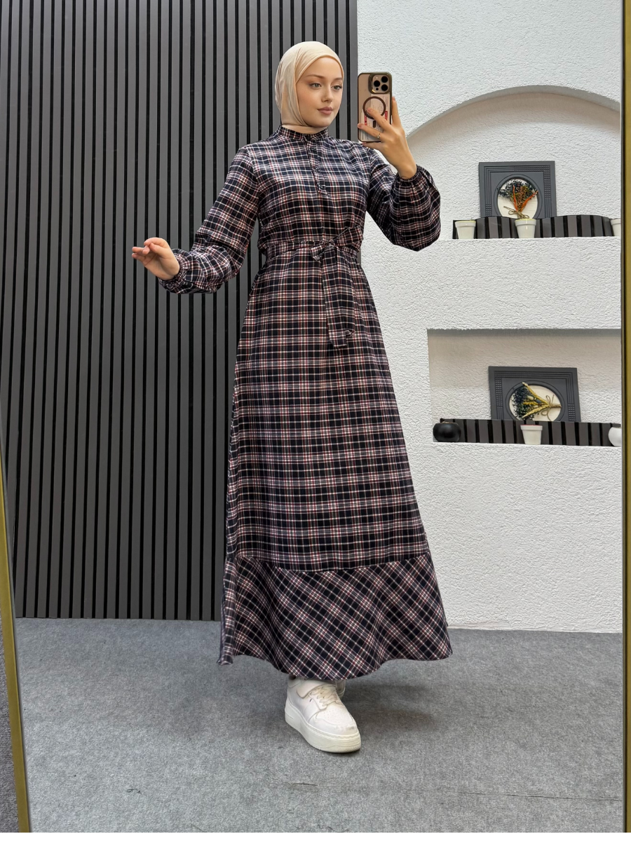 Milla Ekose Elbise Lacivert