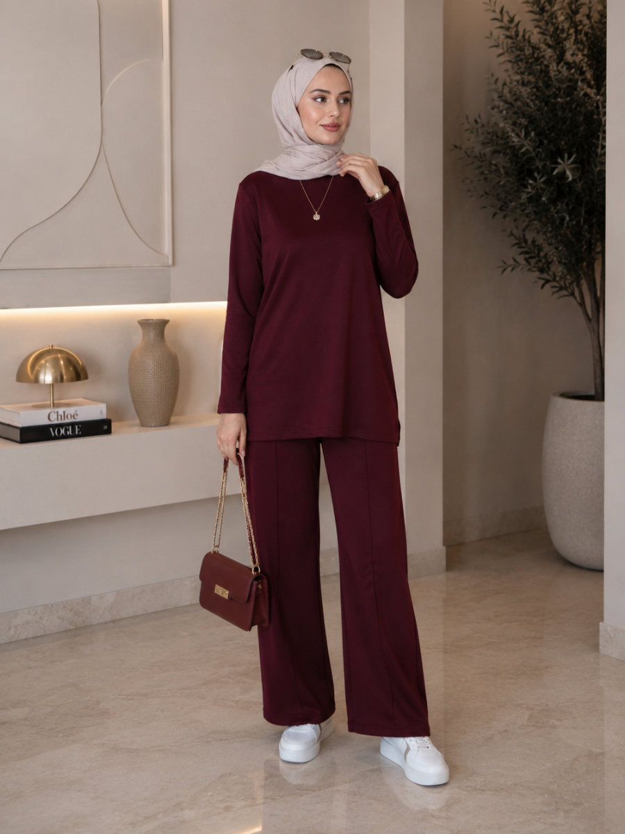 Oysho Eliza Takım Bordo