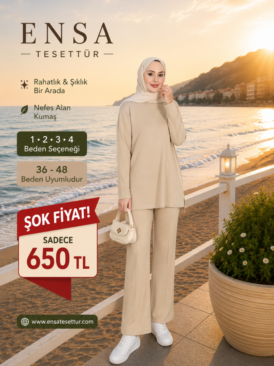 Oysho Eliza Takım Krem