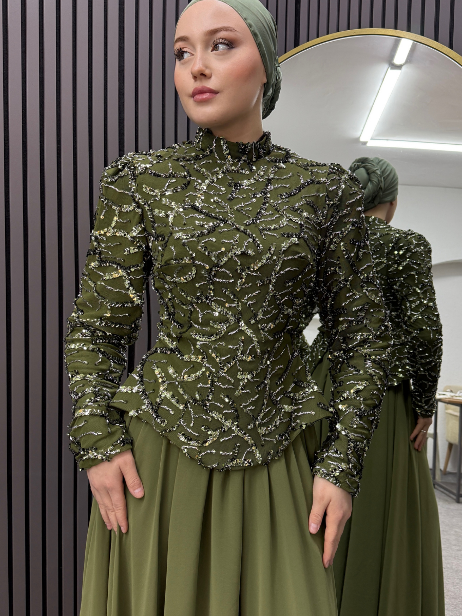 Prenses Abiye Yeşil