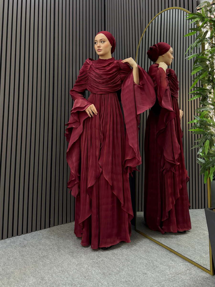 Raven Organize Abiye Bordo