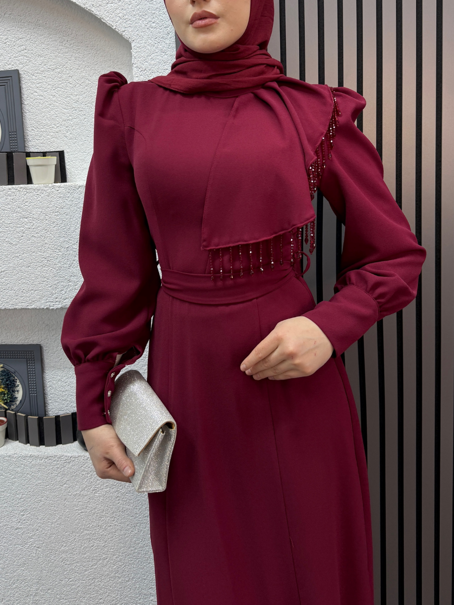 Rüya Elbise Bordo