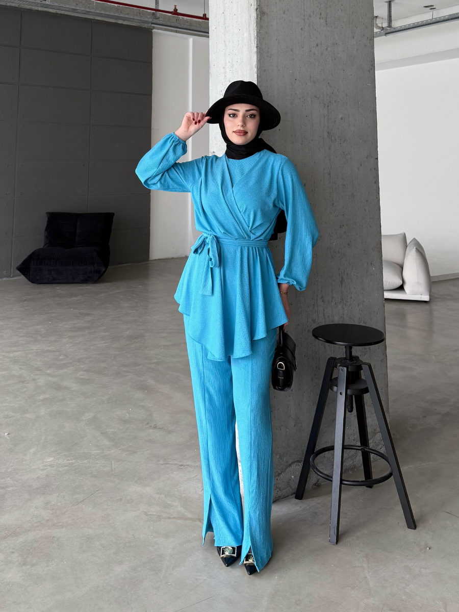 Zümra Alt Üst Takım Mavi