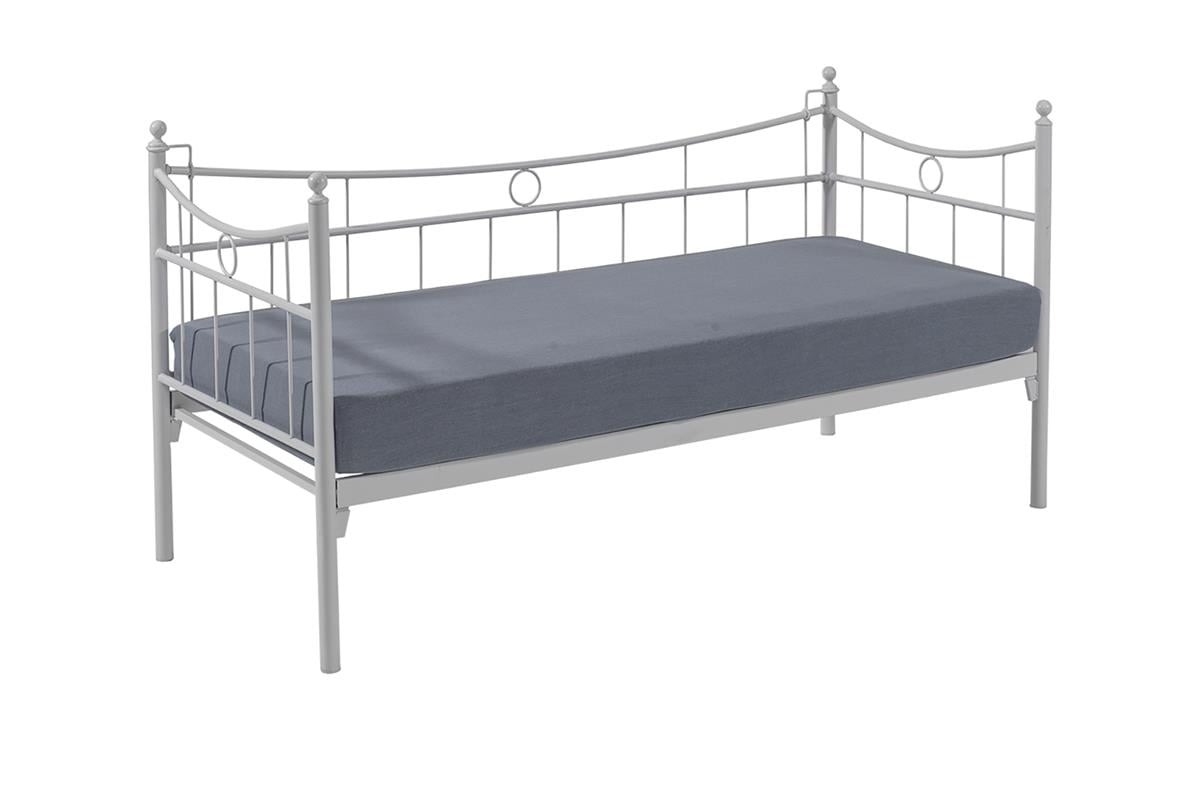 Unimet Daily Daybed Tek Kişilik Beyaz Metal Karyola