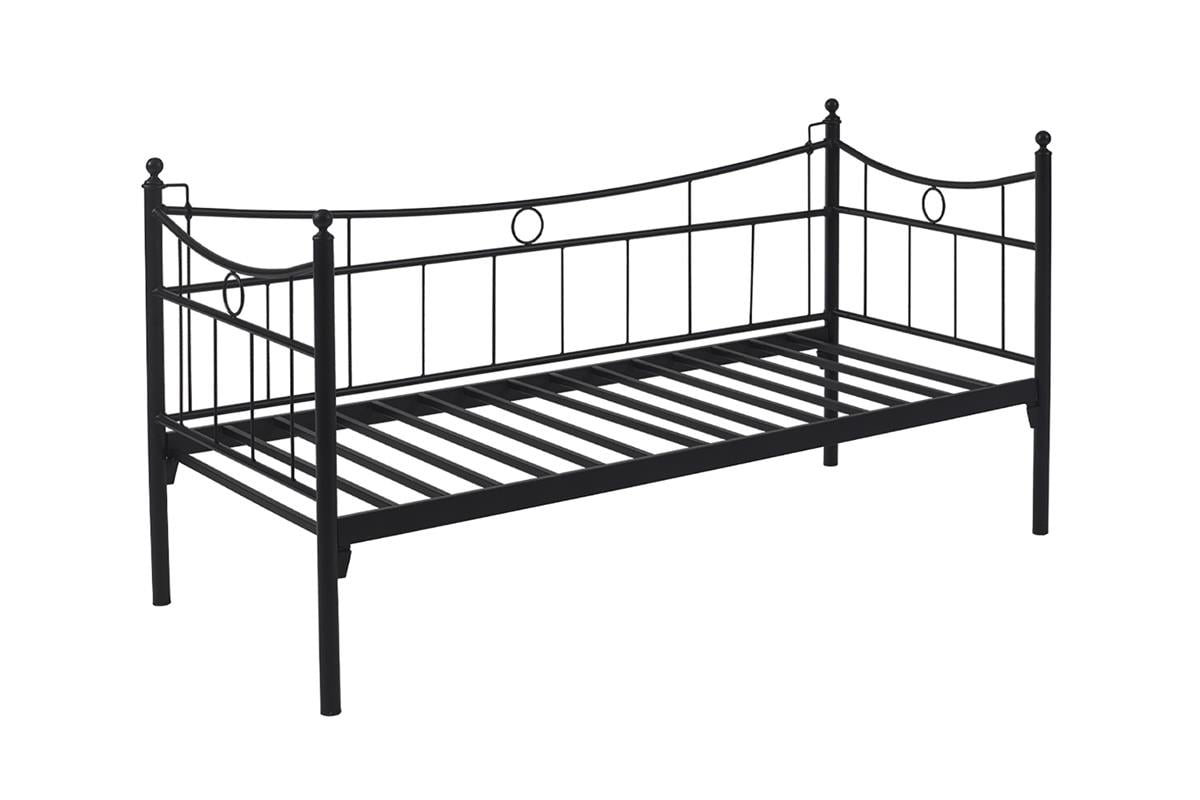 Unimet Daily Daybed Tek Kişilik Siyah Metal Karyola