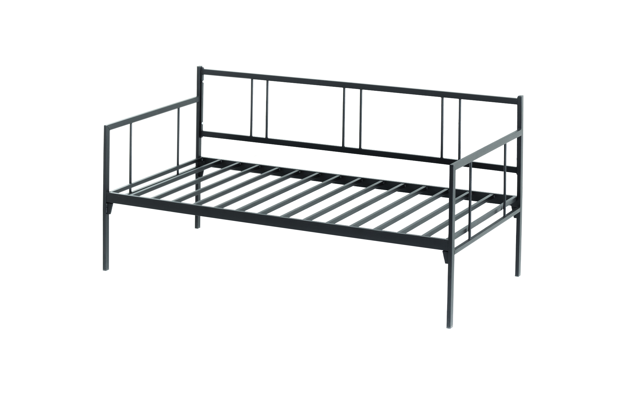 Unimet Forte Daybed Tek Kişilik Siyah Metal Karyola