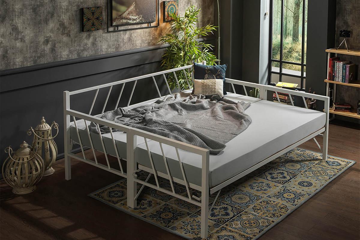 Unimet Glory Yavrulu Daybed-Çift Tek Kişilik Metal Karyola