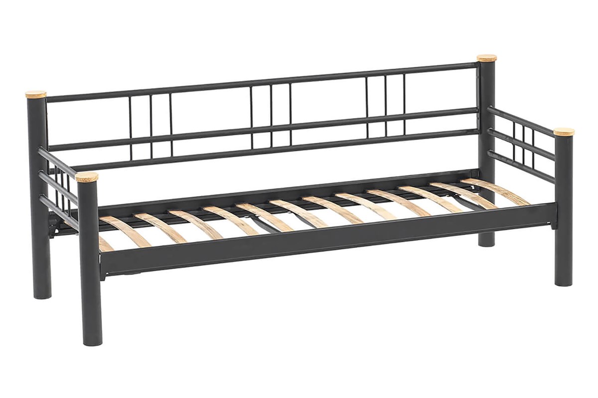 Unimet Kappis Dk Metal Sofa Sedir Üçlü Koltuk Siyah-Füme