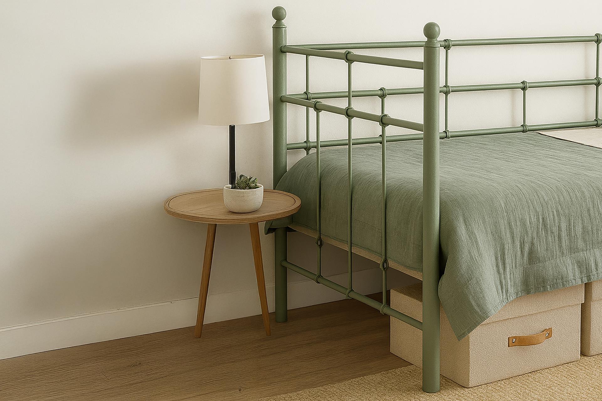 Unimet Lalas Daybed Tek Kişilik Yeşil Metal Karyola