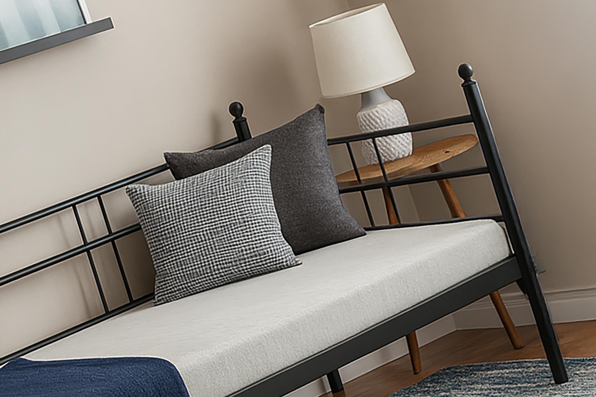 Unimet Soho Daybed Tek Kişilik Siyah Metal Karyola