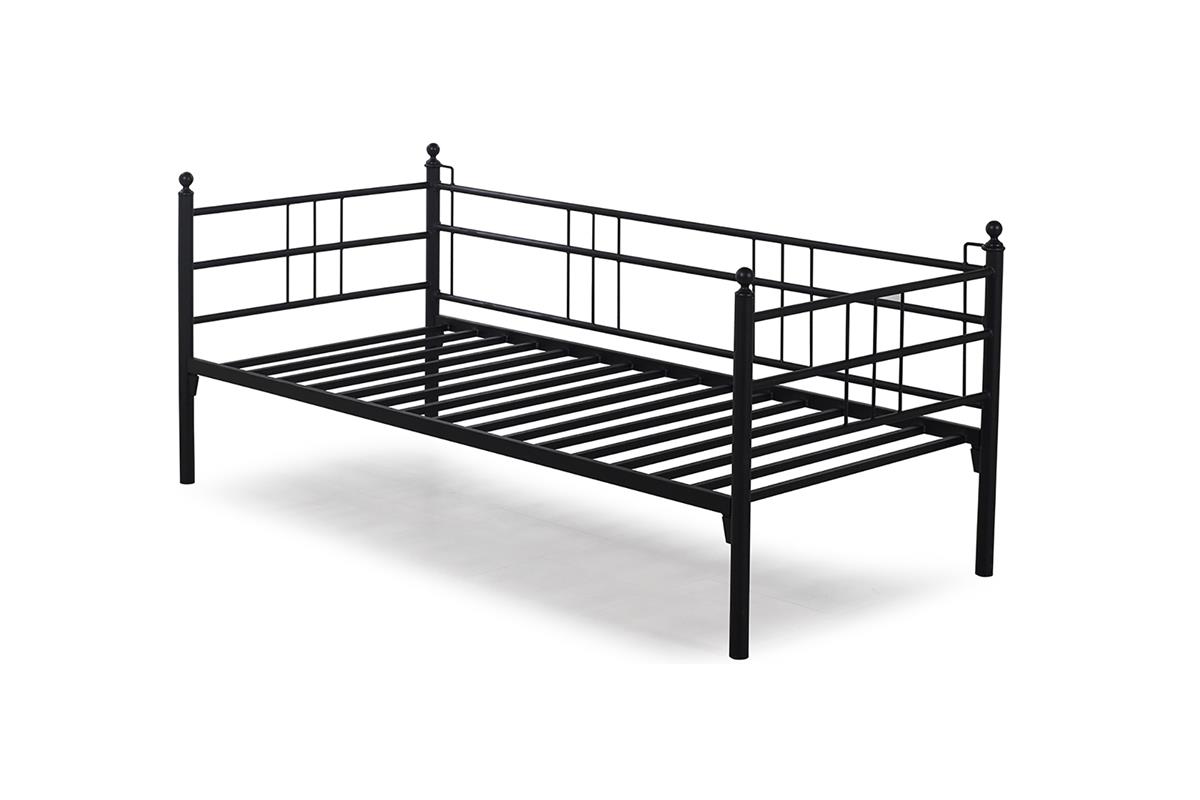 Unimet Soho Daybed Tek Kişilik Siyah Metal Karyola