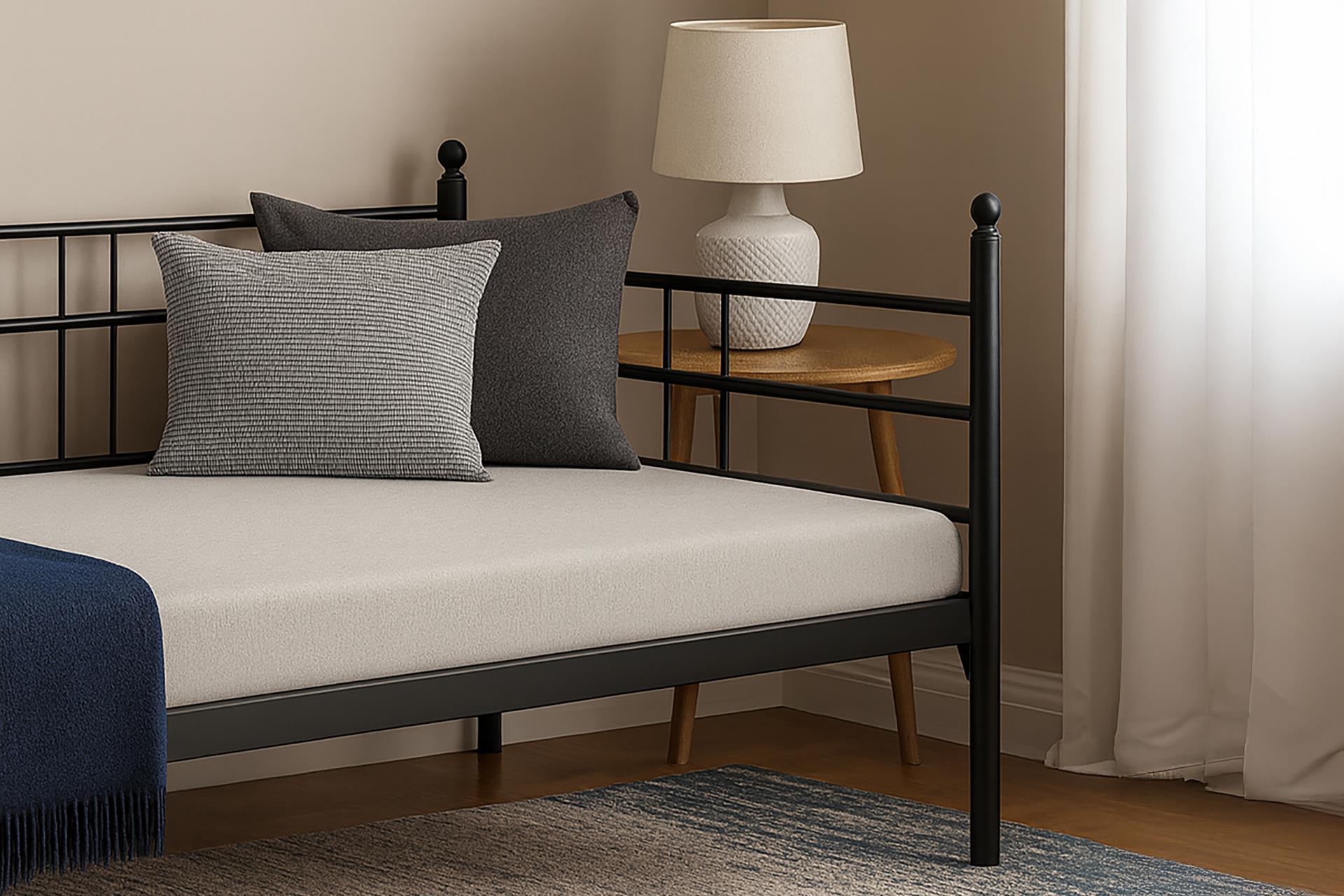 Unimet Soho Daybed Tek Kişilik Siyah Metal Karyola