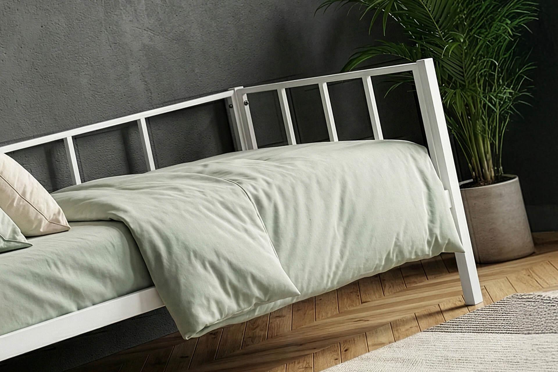 Unimet Titan Daybed Tek Kişilik Karyola Divan Sedir Beyaz 90x190