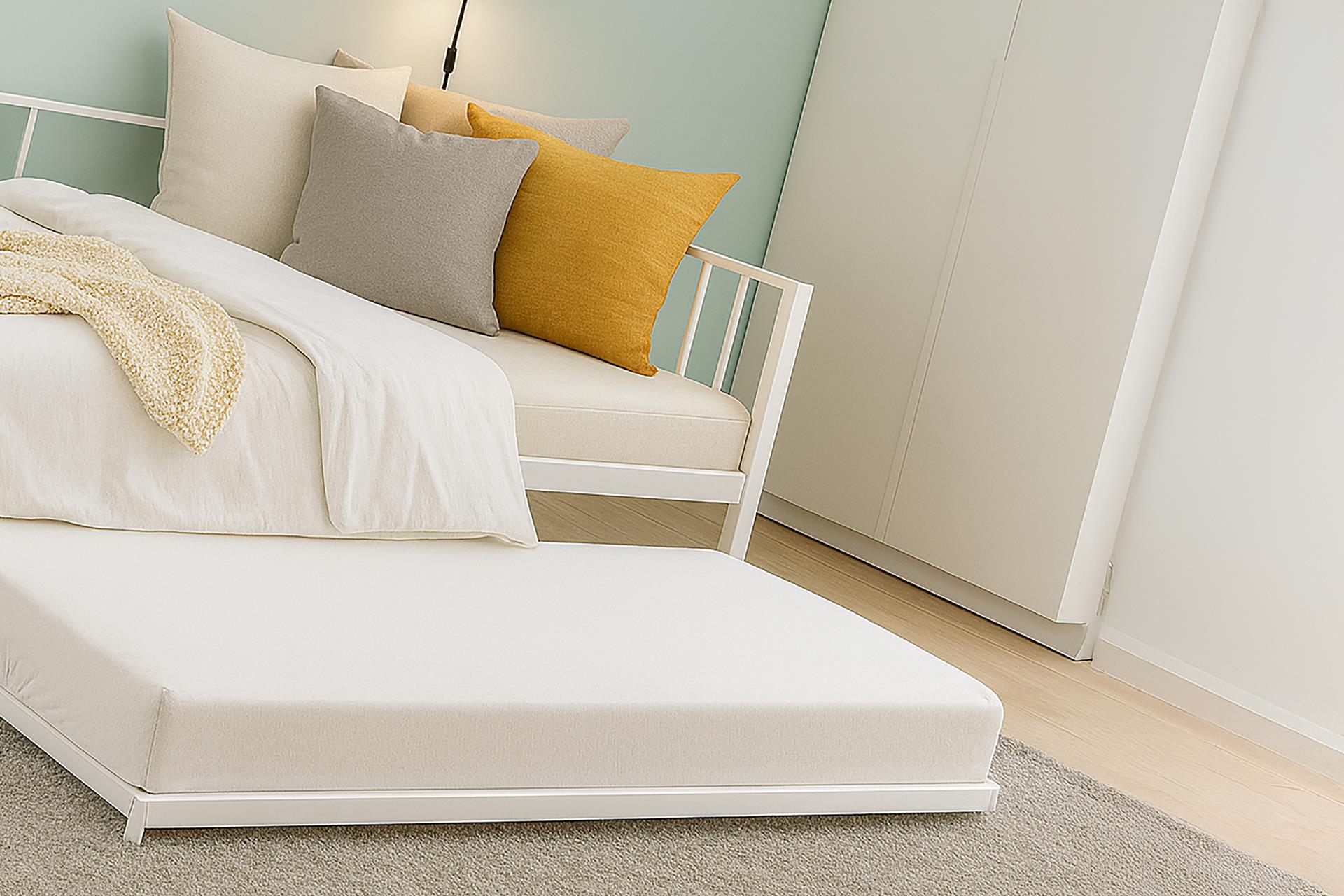 Unimet Titan Yavrulu Daybed Karyola Divan Sedir Beyaz 80X190-90X190