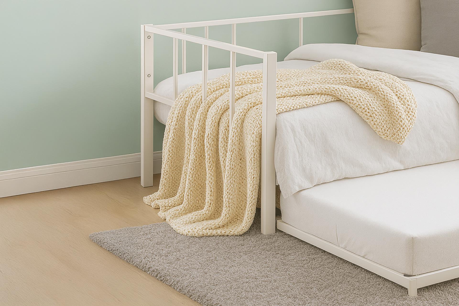 Unimet Titan Yavrulu Daybed Karyola Divan Sedir Beyaz 80X190-90X190