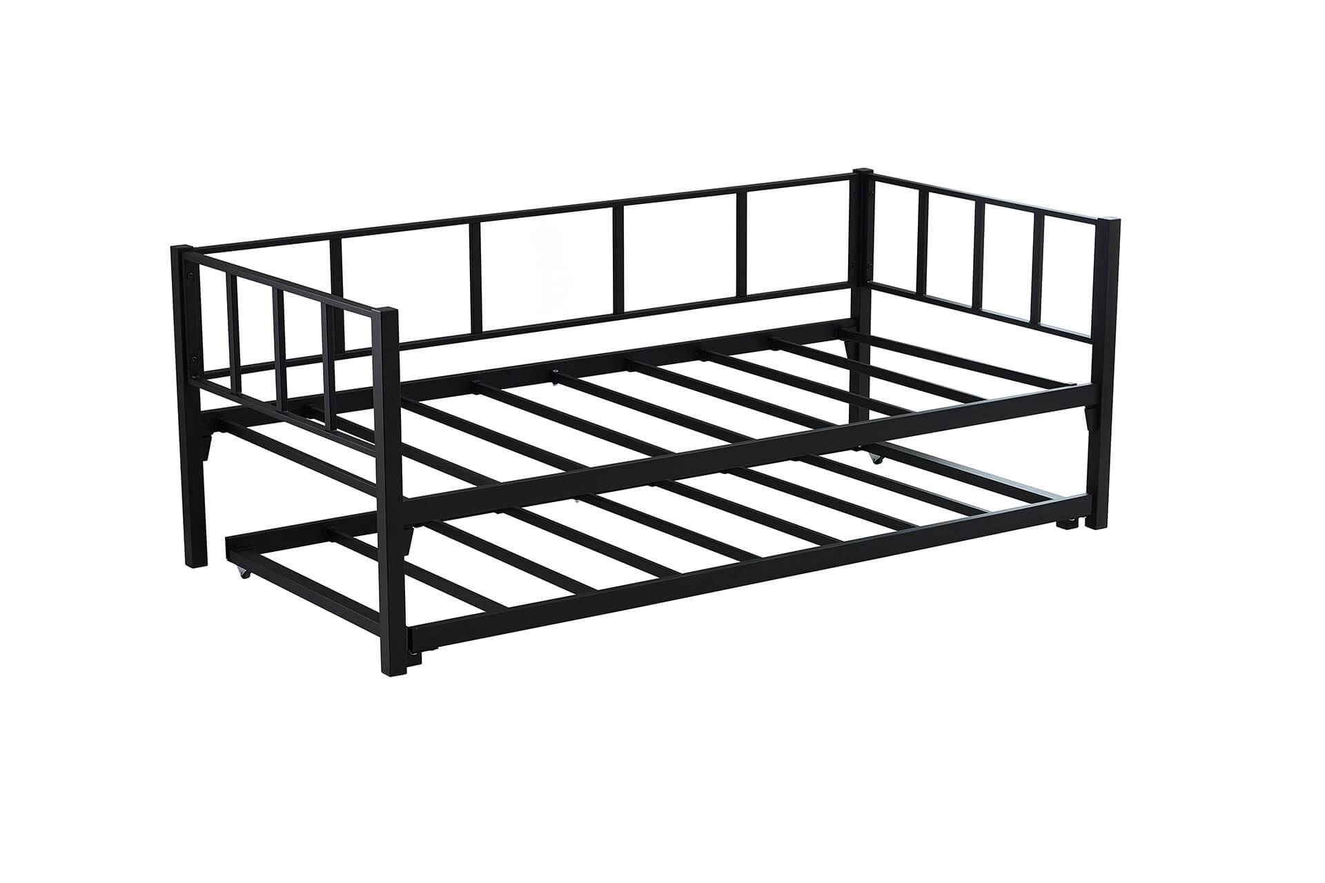 Unimet Titan Yavrulu Daybed Karyola Divan Sedir Siyah 80X190-90X190