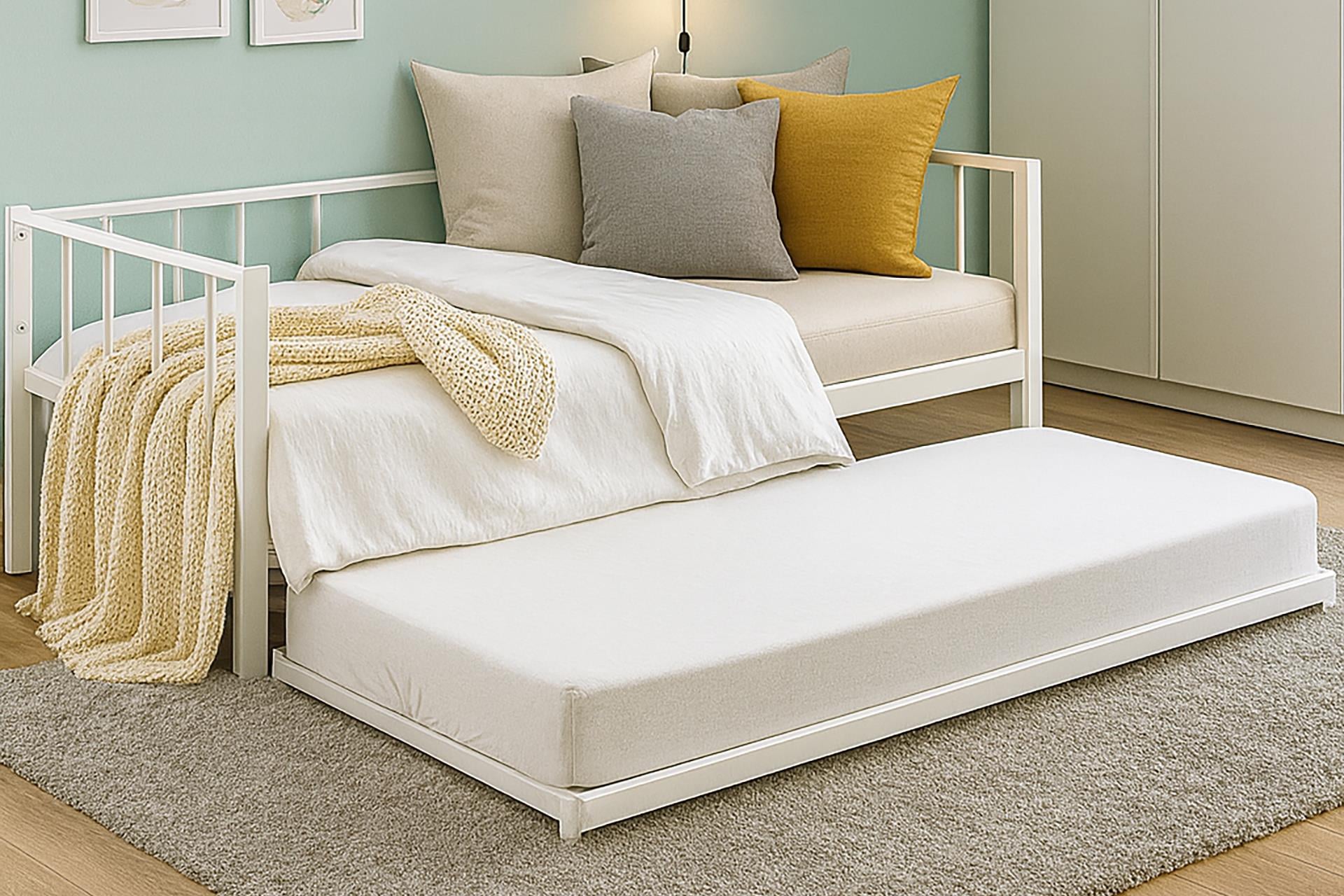 Unimet Titan Yavrulu Daybed Karyola Divan Sedir Beyaz 80X190-90X190