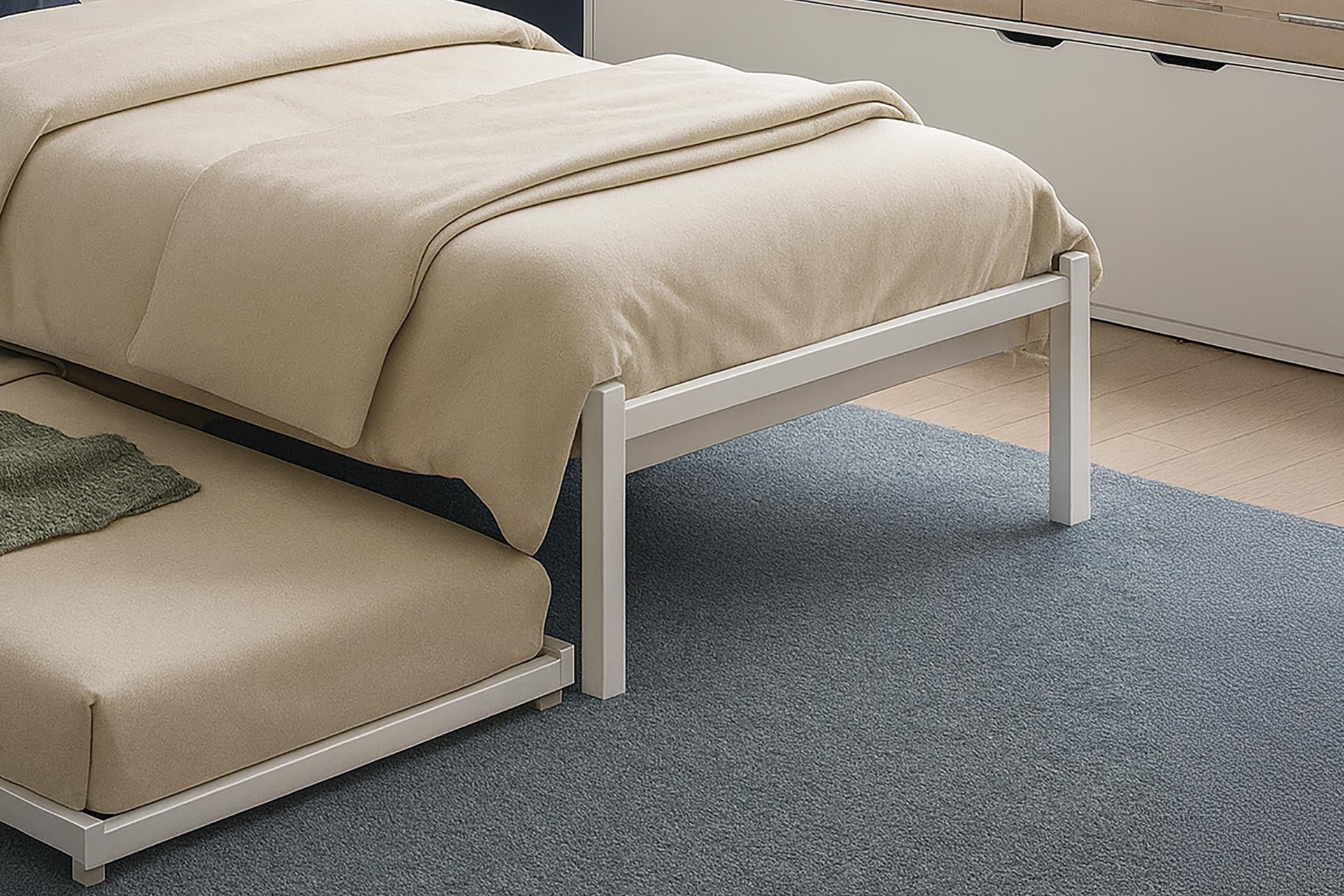 Unimet Titan Yavrulu Metal Karyola Beyaz 80x190-90X190