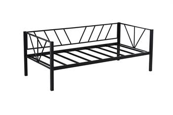 Unimet Alchera Daybed Tek Kişilik Siyah Metal Karyola