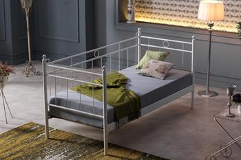 Unimet Alpas Daybed Tek Kişilik Beyaz Metal Karyola