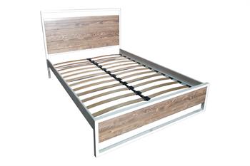 Unimet Ariane Ahşaplı Tek Kişilik Beyaz Metal Karyola