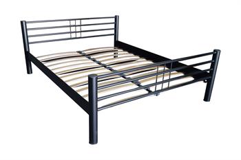 Unimet Asos Çift Kişilik Ferforje Siyah Metal Karyola