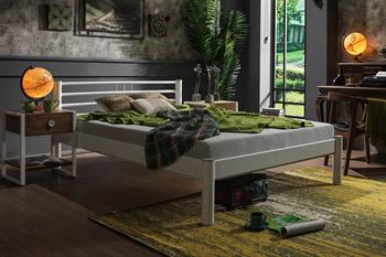 Unimet Asos-S Çift Kişilik Ferforje Beyaz Metal Karyola