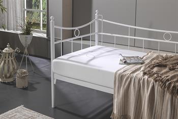 Unimet Daily Daybed Tek Kişilik Beyaz Metal Karyola