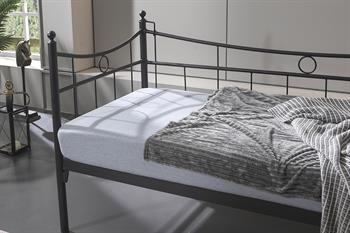 Unimet Daily Daybed Tek Kişilik Siyah Metal Karyola