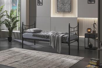 Unimet Daily Daybed Tek Kişilik Siyah Metal Karyola