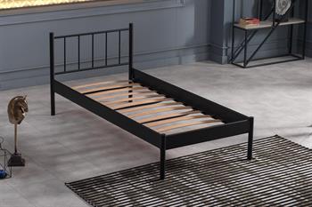 Unimet Falez-S Tek Kişilik Ferforje Siyah Metal Karyola