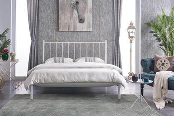 Unimet Falez-ST Çift Kişilik Ferforje Beyaz Metal Karyola