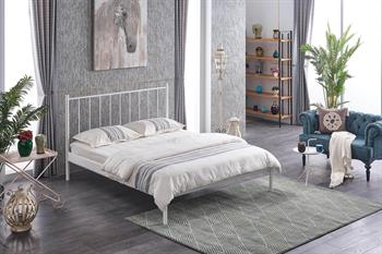 Unimet Falez-ST Çift Kişilik Ferforje Beyaz Metal Karyola