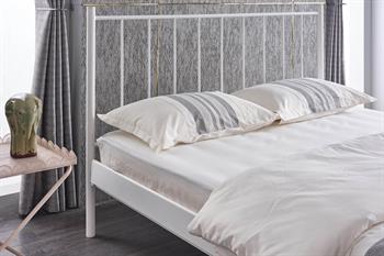 Unimet Falez-ST Çift Kişilik Ferforje Beyaz Metal Karyola