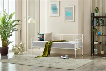 Unimet Forte Daybed Tek Kişilik Beyaz Metal Karyola
