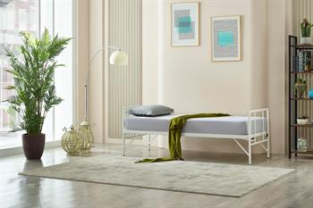 Unimet Forte Daybed Tek Kişilik Beyaz Metal Karyola