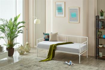 Unimet Forte Daybed Tek Kişilik Beyaz Metal Karyola