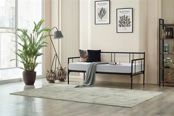 Unimet Forte Daybed Tek Kişilik Siyah Metal Karyola