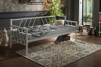 Unimet Glory Daybed Tek Kişilik Beyaz Metal Karyola