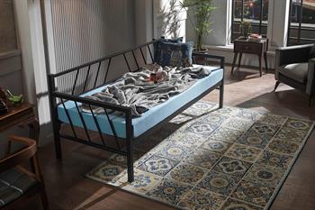 Unimet Glory Daybed Tek Kişilik Siyah Metal Karyola