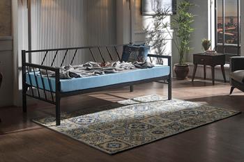 Unimet Glory Daybed Tek Kişilik Siyah Metal Karyola