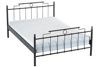 Unimet Hatkus Çift Kişilik Ferforje Siyah Metal Karyola