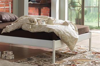 Unimet Hatkus-S Çift Kişilik Ferforje Beyaz Metal Karyola