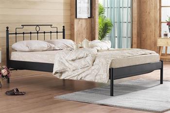 Unimet Hatkus-S Çift Kişilik Ferforje Siyah Metal Karyola