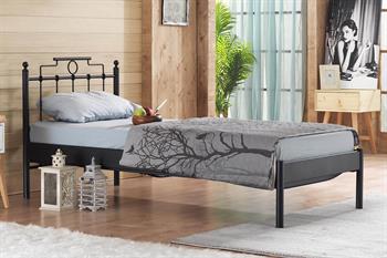 Unimet Hatkus-S Tek Kişilik Ferforje Siyah Metal Karyola