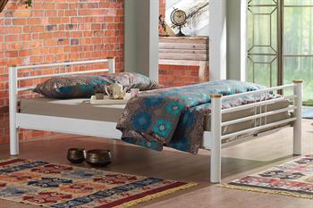 Unimet Kappis Çift Kişilik Ferforje Beyaz Metal Karyola