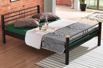 Unimet Kappis Çift Kişilik Ferforje Siyah Metal Karyola